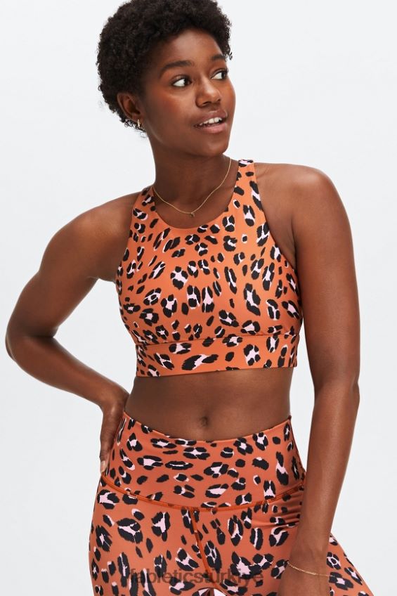 tr Fabletics kadınlar sıçrama yapmayan sporcu sütyeni 92 yanmış hardal dalgalı leo 40R06B1349