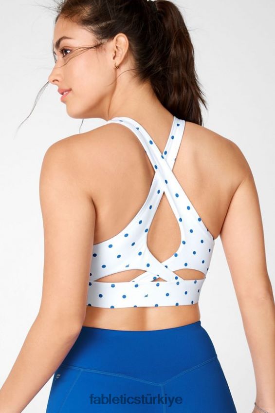 tr Fabletics kadınlar sıçrama yapmayan sporcu sütyeni 94 beyaz baja logosu nokta 40R06B1360