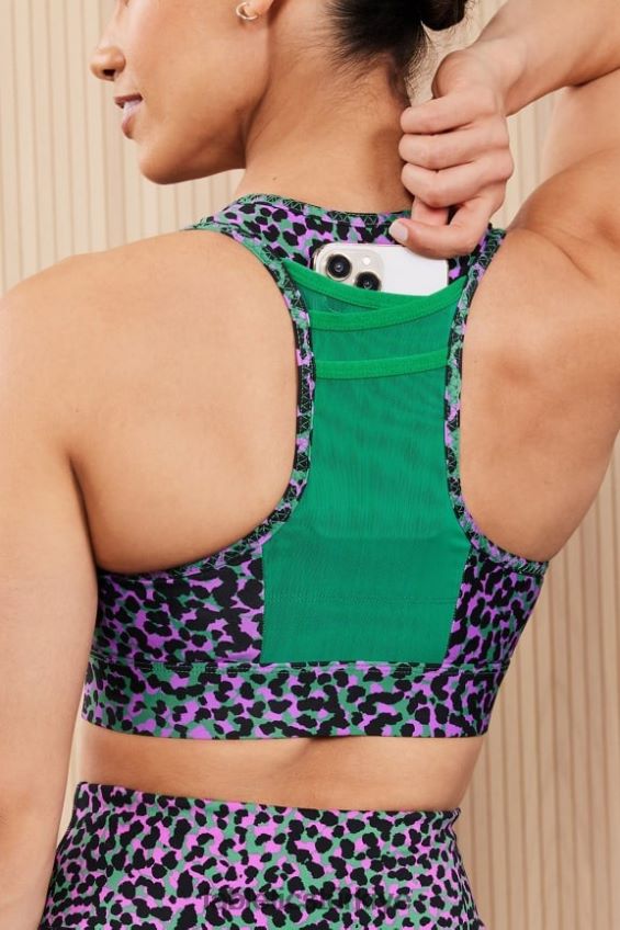 tr Fabletics kadınlar trinity yüksek etkili spor sutyeni 95 çimen yeşili safari noktaları 40R06B1366