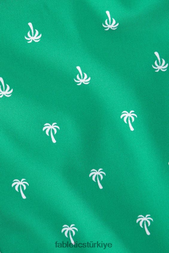 tr Fabletics kadınlar trinity yüksek etkili spor sutyeni 96 şanslı yeşil palmiye/klasik beyaz 40R06B1367