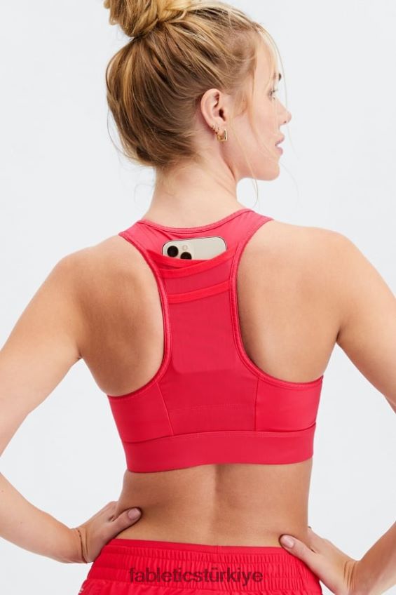 tr Fabletics kadınlar trinity yüksek etkili spor sutyeni 97 ruj kırmızı 40R06B1376