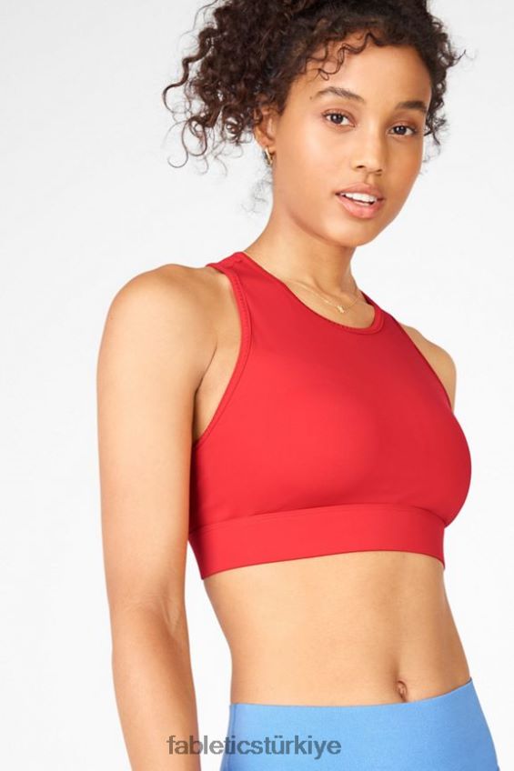 tr Fabletics kadınlar trinity yüksek etkili spor sutyeni 98 kırmızı 40R06B1380