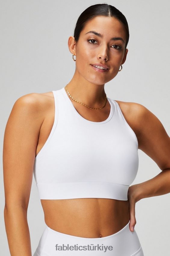 tr Fabletics kadınlar trinity yüksek etkili spor sutyeni 98 klasik beyaz 40R06B1381