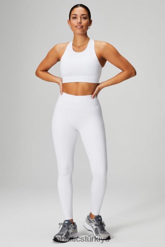 tr Fabletics kadınlar trinity yüksek etkili spor sutyeni 98 klasik beyaz 40R06B1381