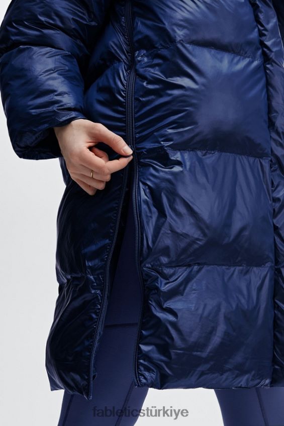 tr Fabletics kadınlar adeline parlatıcı büyük boy uzun kirpi derin kobalt parlaklığı 40R06B2804