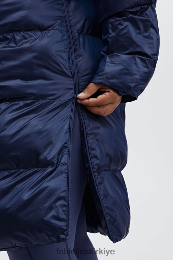 tr Fabletics kadınlar adeline parlatıcı büyük boy uzun kirpi derin kobalt parlaklığı 40R06B2805