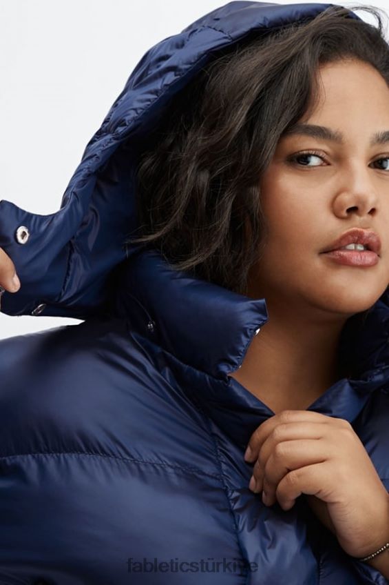 tr Fabletics kadınlar adeline parlatıcı büyük boy uzun kirpi derin kobalt parlaklığı 40R06B2805