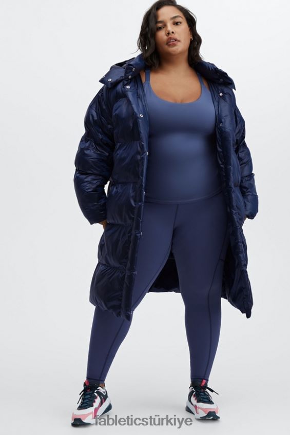 tr Fabletics kadınlar adeline parlatıcı büyük boy uzun kirpi derin kobalt parlaklığı 40R06B2805