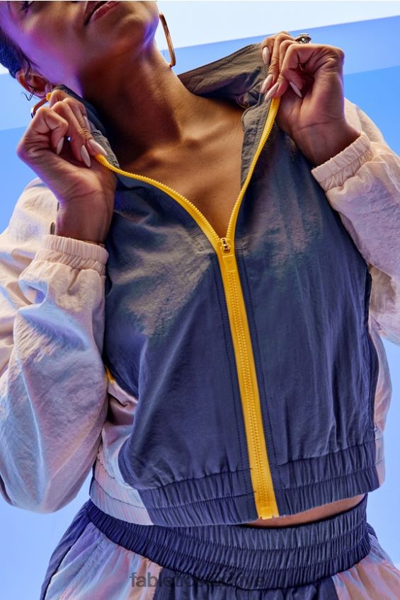 tr Fabletics kadınlar alayia renkli blok eşofman üstü fırtına bulutu çok 40R06B2811