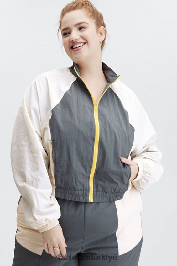 tr Fabletics kadınlar alayia renkli blok eşofman üstü fırtına bulutu çok 40R06B2812