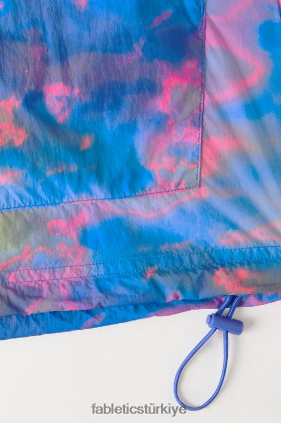 tr Fabletics kadınlar büyük boy flyweight rüzgarlık büyük bunaltıcı/yansıtıcı gümüş 40R06B2736