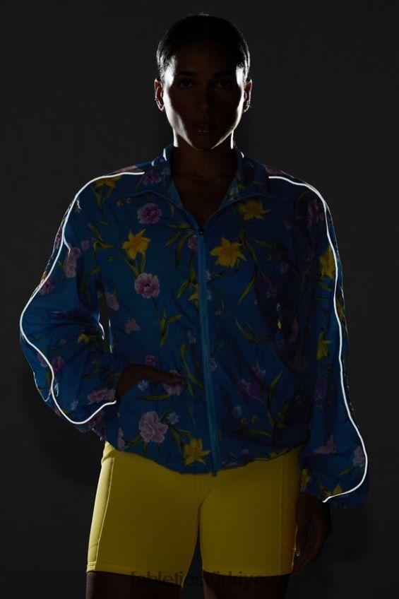 tr Fabletics kadınlar büyük boy flyweight rüzgarlık büyük nergis rüyası/yansıtıcı gümüş 40R06B2737