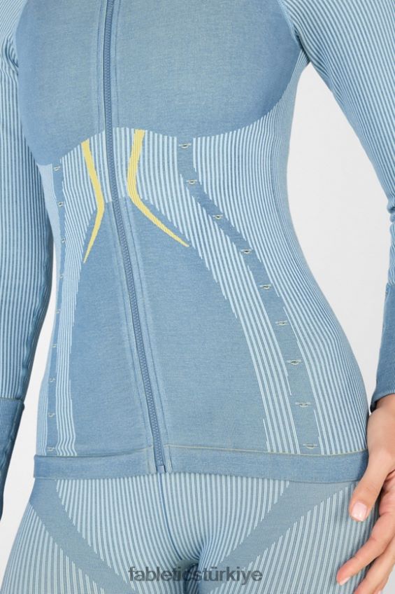 tr Fabletics kadınlar cassidy dikişsiz ceket kayrak mavisi/gökyüzü yolu/meyer 40R06B2708