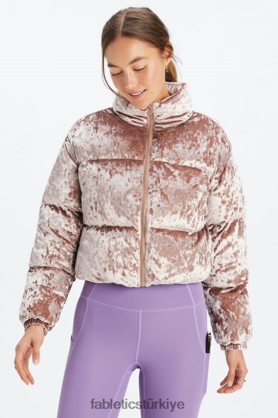 tr Fabletics kadınlar dolaşmak ezilmiş velur kırpılmış kirpi ceket oyuncak 40R06B2785