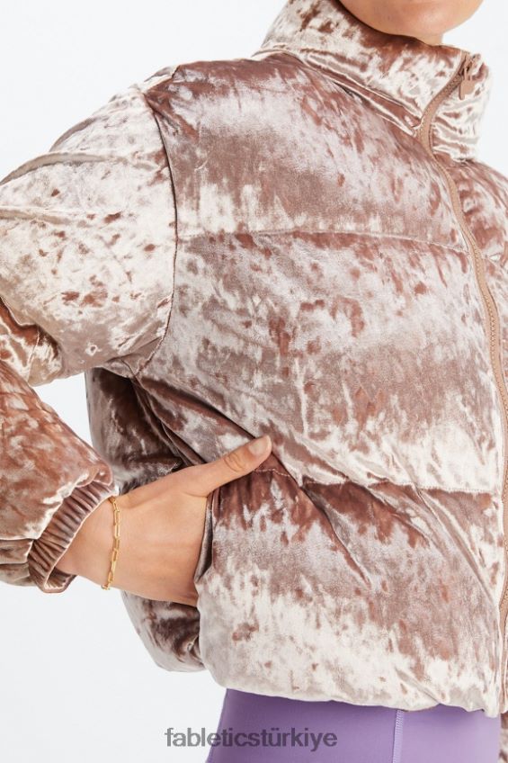 tr Fabletics kadınlar dolaşmak ezilmiş velur kırpılmış kirpi ceket oyuncak 40R06B2785