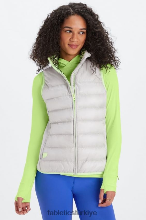 tr Fabletics kadınlar elliot şişme yelek mineral gri/vurgulayıcı dalgalı çita 40R06B2795