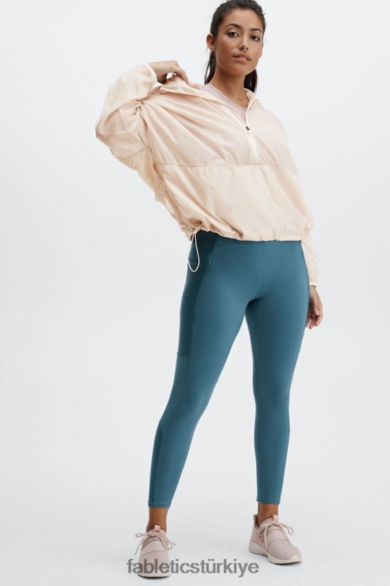 tr Fabletics kadınlar kül rengi kırpılmış yarım fermuarlı ceket gri sis 40R06B2686