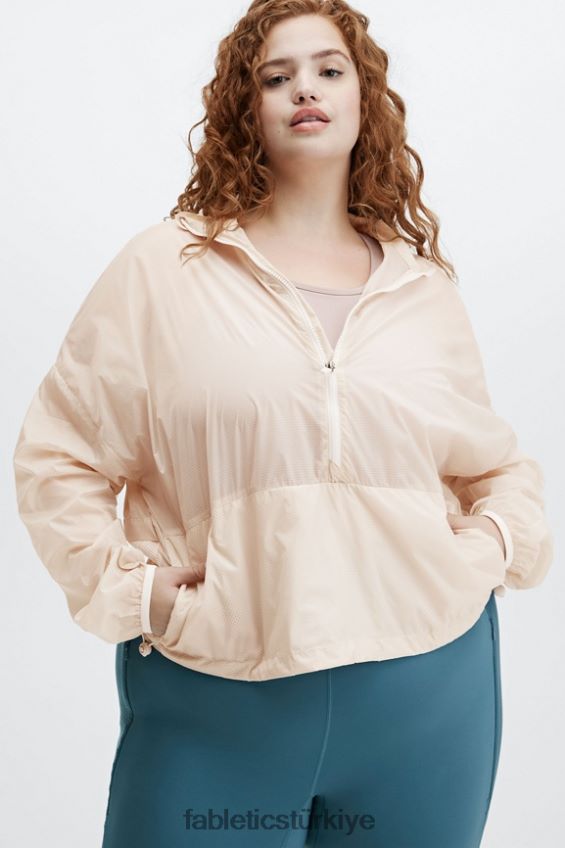 tr Fabletics kadınlar kül rengi kırpılmış yarım fermuarlı ceket gri sis 40R06B2687