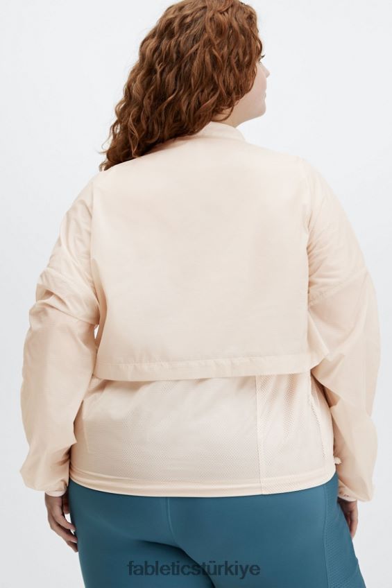 tr Fabletics kadınlar kül rengi kırpılmış yarım fermuarlı ceket gri sis 40R06B2687