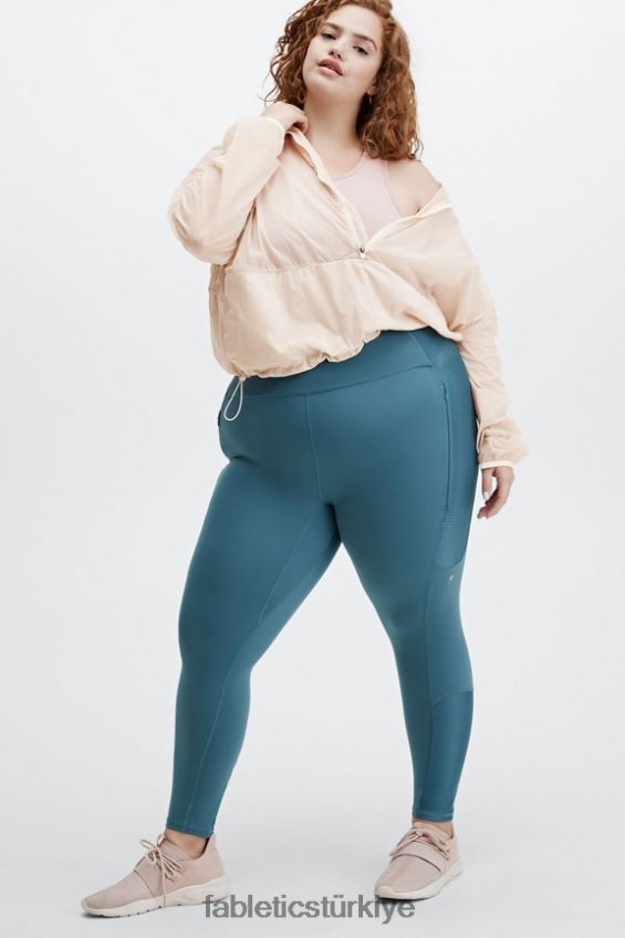 tr Fabletics kadınlar kül rengi kırpılmış yarım fermuarlı ceket gri sis 40R06B2687