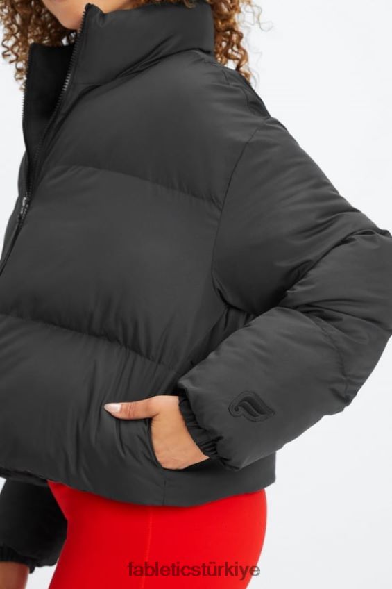 tr Fabletics kadınlar kırpılmış kirpi siyah logolu astar 40R06B2776