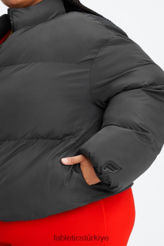 tr Fabletics kadınlar kırpılmış kirpi siyah logolu astar 40R06B2777