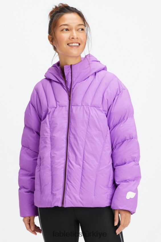 tr Fabletics kadınlar kapitone kapüşonlu kirpi ultraviyole/söğüt kabuğu/ak balıkçıl logosu 40R06B2783