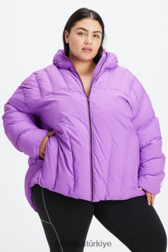 tr Fabletics kadınlar kapitone kapüşonlu kirpi ultraviyole/söğüt kabuğu/ak balıkçıl logosu 40R06B2784