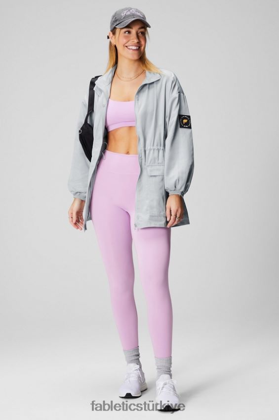 tr Fabletics kadınlar kullanışlı parka mineral gri/klasik beyaz 40R06B2761