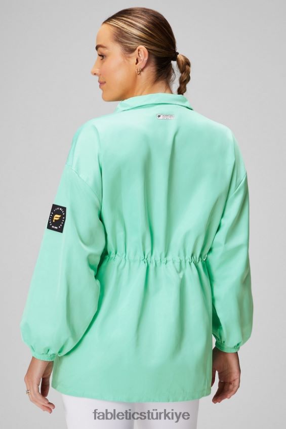 tr Fabletics kadınlar kullanışlı parka puslu körfez/klasik beyaz 40R06B2762