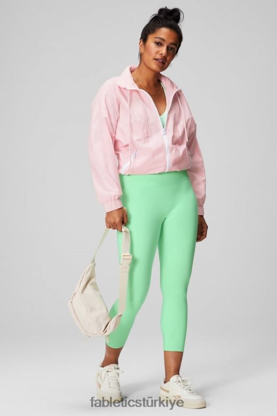 tr Fabletics kadınlar naylon eşofman üstü yumuşak pembe/klasik beyaz 40R06B2752