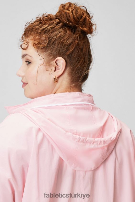 tr Fabletics kadınlar naylon eşofman üstü yumuşak pembe/klasik beyaz 40R06B2753