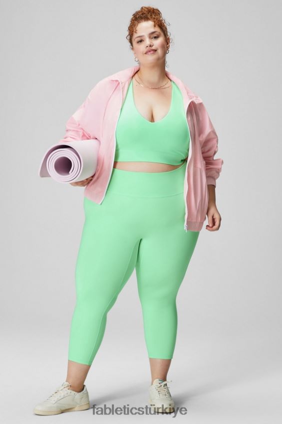 tr Fabletics kadınlar naylon eşofman üstü yumuşak pembe/klasik beyaz 40R06B2753