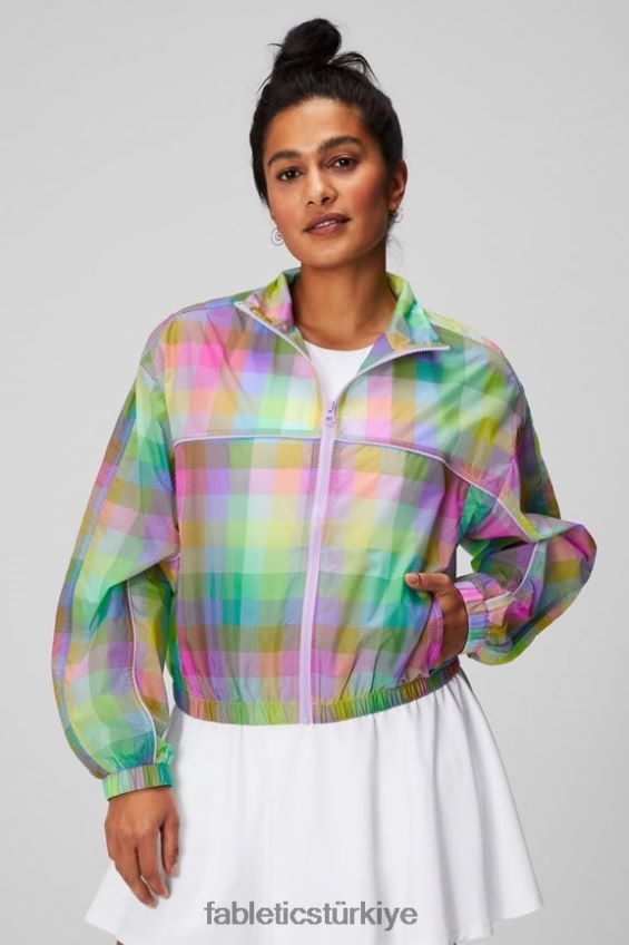 tr Fabletics kadınlar payton dokuma ceket şeker kontrolü 40R06B2756