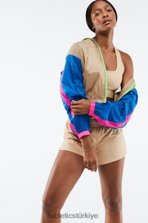 tr Fabletics kadınlar payton dokuma ceket sedir/çok 40R06B2759