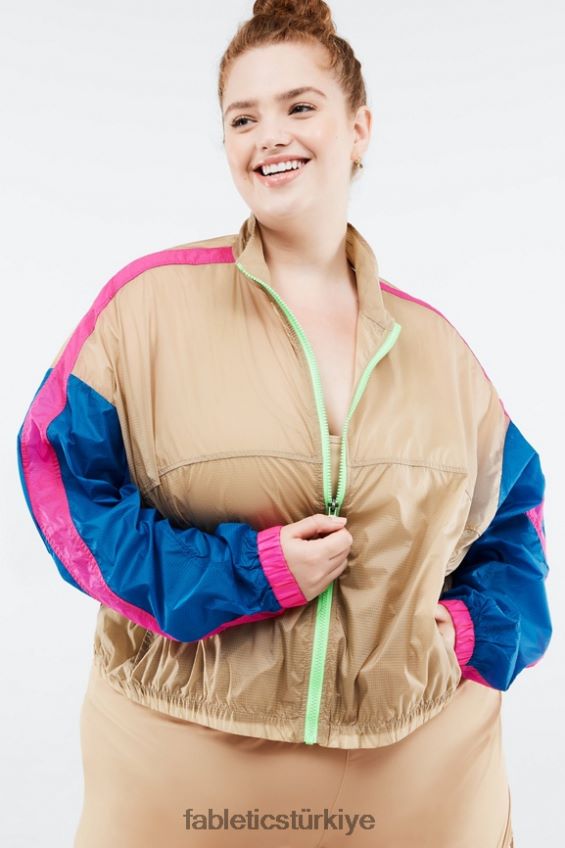 tr Fabletics kadınlar payton dokuma ceket sedir/çok 40R06B2760