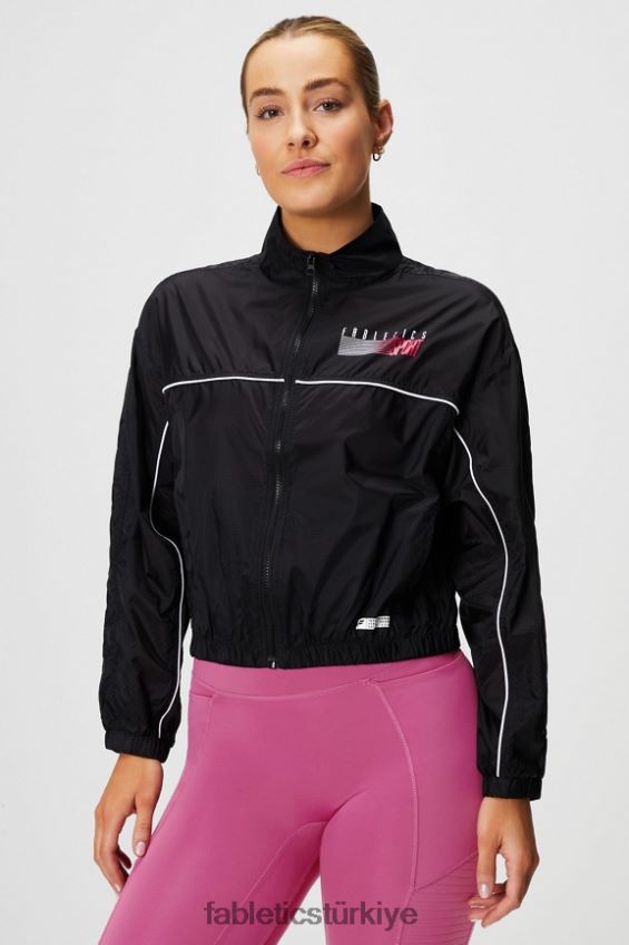 tr Fabletics kadınlar payton dokuma ceket siyah/ombre spor 40R06B2758