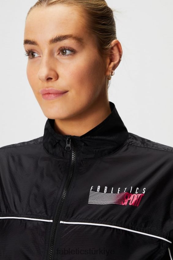 tr Fabletics kadınlar payton dokuma ceket siyah/ombre spor 40R06B2758