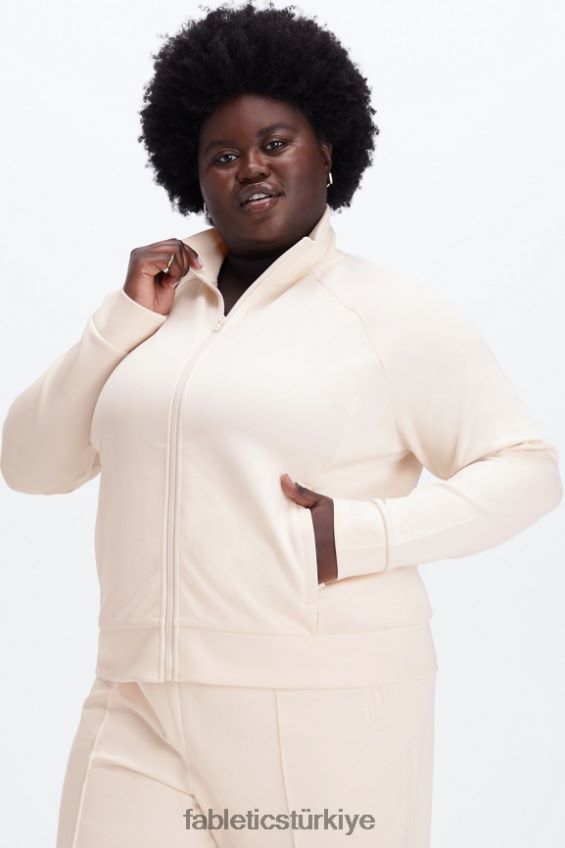 tr Fabletics kadınlar peluş interlok tam boy fermuarlı ceket yulaf 40R06B2809
