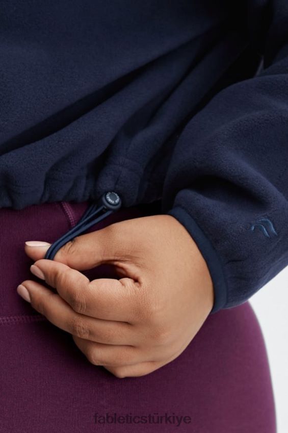 tr Fabletics kadınlar rayne polar fermuarlı derin donanma 40R06B2781