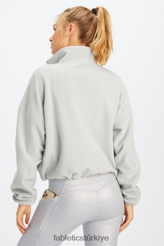 tr Fabletics kadınlar rayne polar fermuarlı mineral gri 40R06B2778