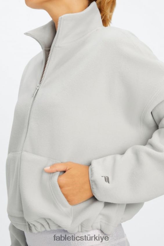 tr Fabletics kadınlar rayne polar fermuarlı mineral gri 40R06B2778