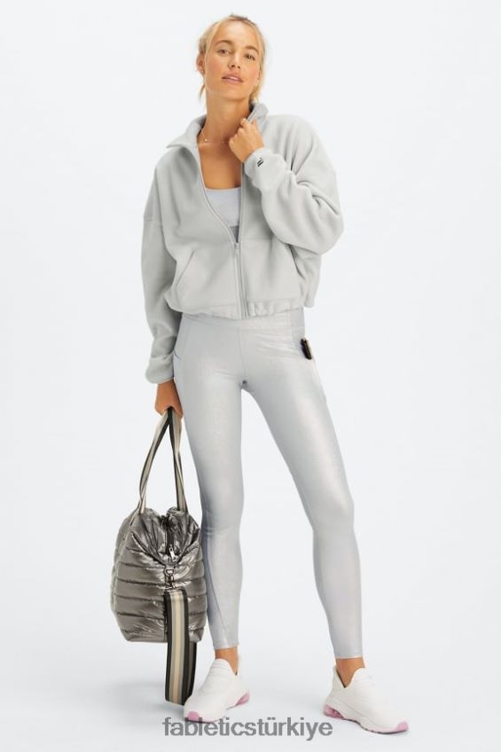 tr Fabletics kadınlar rayne polar fermuarlı mineral gri 40R06B2778