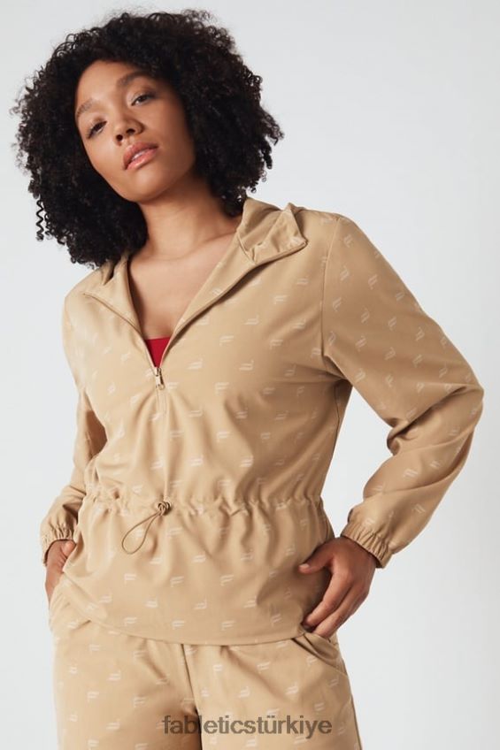 tr Fabletics kadınlar rosa dokuma ceket kumlu kahverengi 40R06B2814