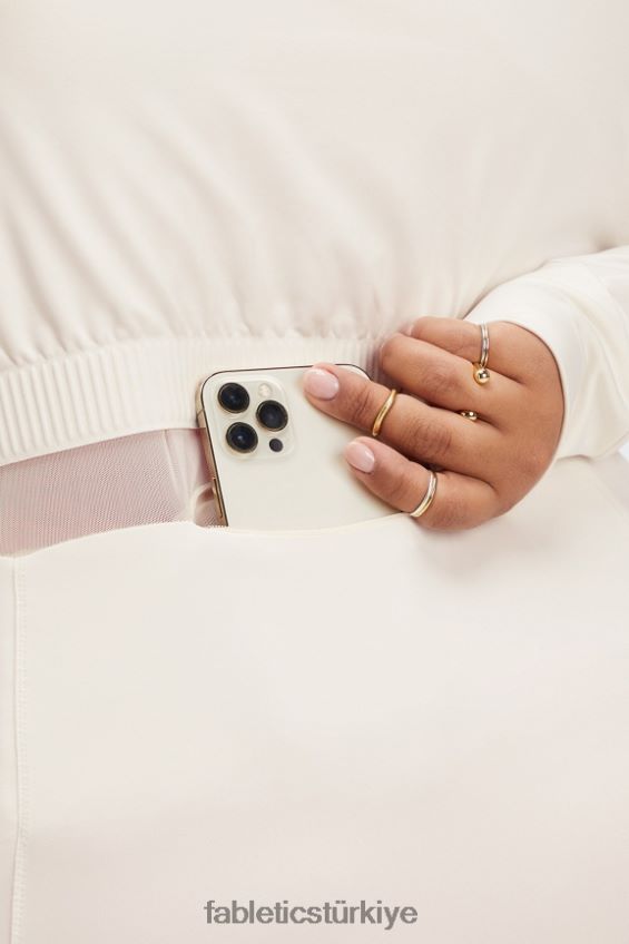 tr Fabletics kadınlar trinity soğuk hava performansı ceketi ak balıkçıl 40R06B2636