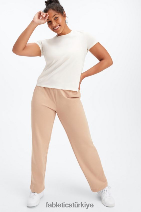 tr Fabletics kadınlar %100 pamuklu jarse tişört ak balıkçıl 40R06B1996