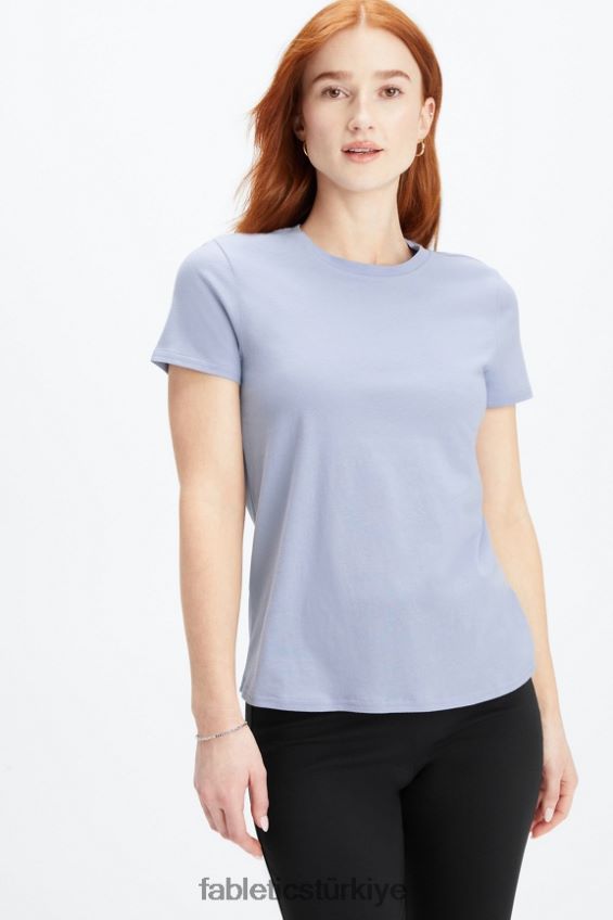 tr Fabletics kadınlar %100 pamuklu jarse tişört kama ağacı 40R06B1999