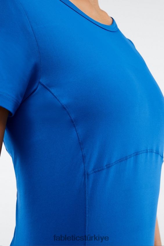 tr Fabletics kadınlar anka kuşu kısa kollu top elektrik mavisi 40R06B2047