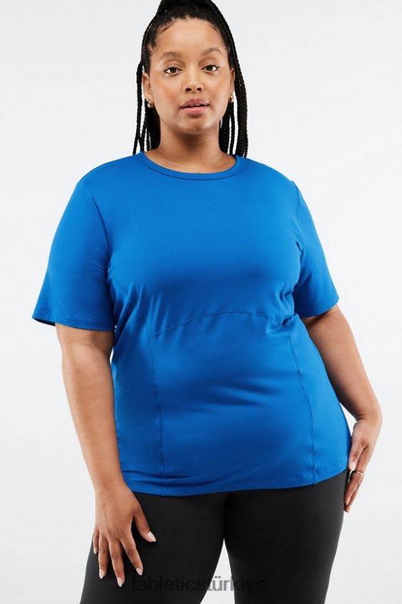 tr Fabletics kadınlar anka kuşu kısa kollu top elektrik mavisi 40R06B2048