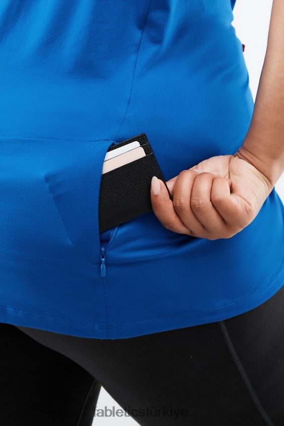 tr Fabletics kadınlar anka kuşu kısa kollu top elektrik mavisi 40R06B2048